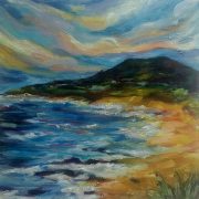 Sunset over Tara Hill and Kilpatrick beach