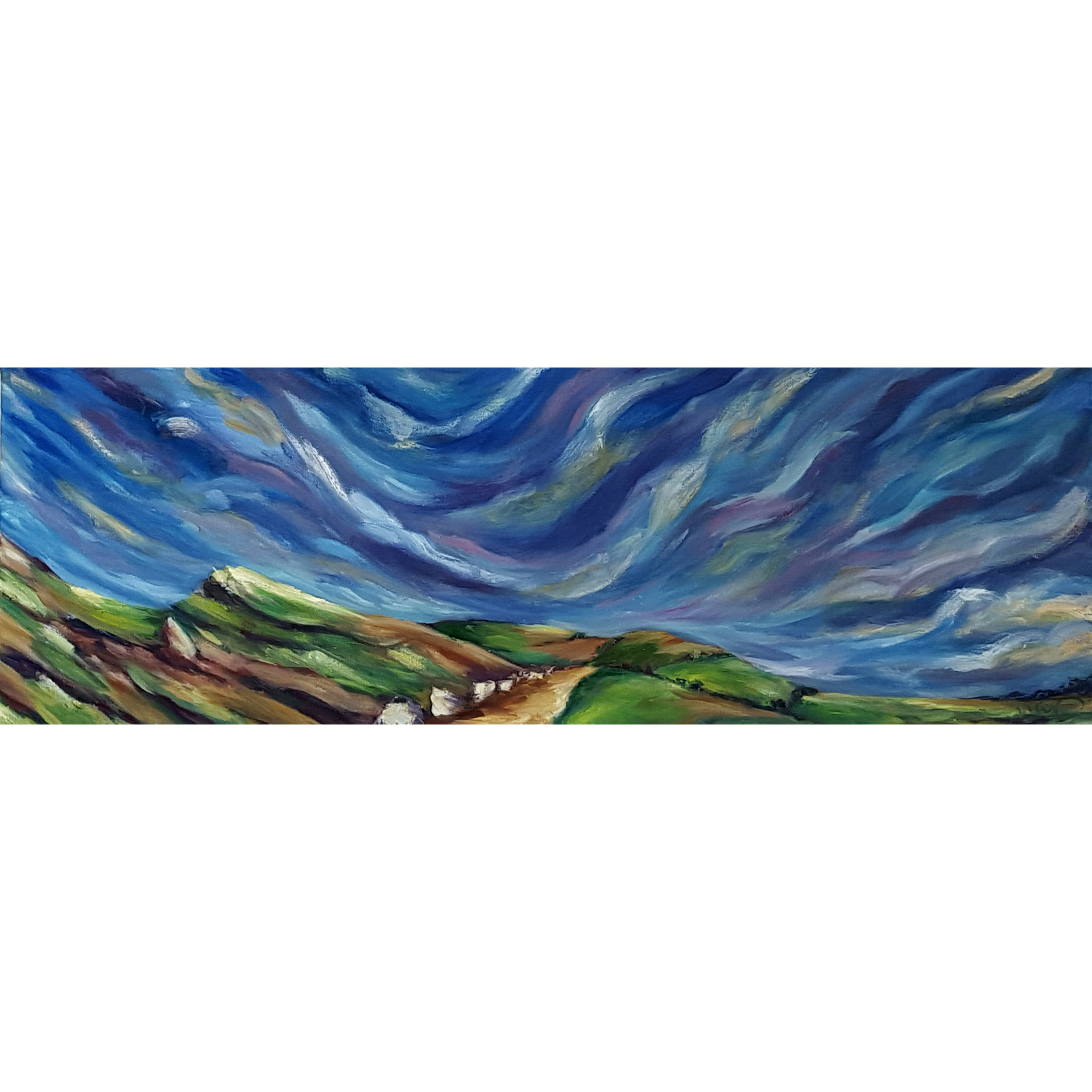 a Contemporary Irish landscape painting