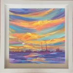 Sunset skies over the Poolbeg Chimneys,Dublin BaySOLD