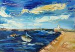 Windy Day in the harbour - DunLaoghaire Pier, Co.Dublin, Ireland - St.Patricks Day specialSOLD