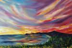 Red skies over Killiney Bay SOLD