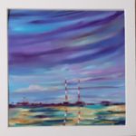 Dusk over Poolbeg Print