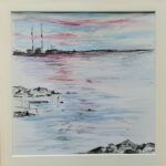 The Poolbeg Chimneys from Seapoint, Dublin