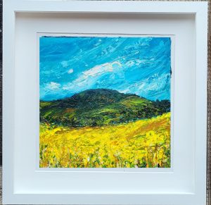 Golden fields Ballymoyle Hill Wicklow
